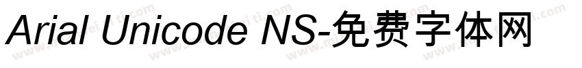 Arial Unicode NS字体转换